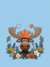 Free Canada Day Card - Moose Mayhem!