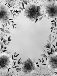 Free Graduation Card: Artistic Grayscale Floral Design