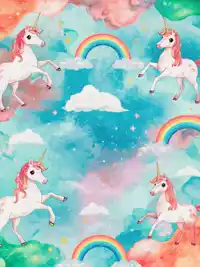 Free Shine On Card: Uplifting Unicorns & Rainbows