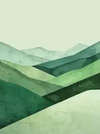 Free Friendship Card - Artistic Watercolor Triangles