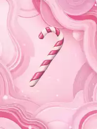 Free Whimsical Christmas Card - Candy Cane Holiday Fun!