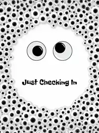 Free Just Checking In Card - Googly Eyes Humor!