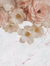 Free Siblings Day Card - Floral Marble Design