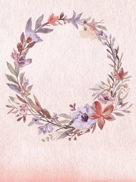 Watercolor Welcome Wreath
