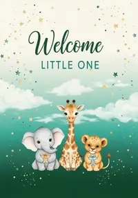 Free New Baby Card - Adorable Watercolor Animals!