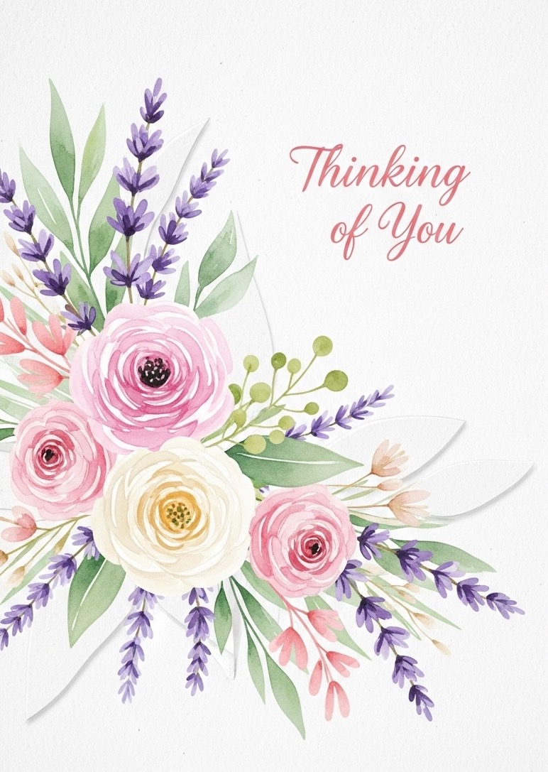 Watercolor Floral Sympathy