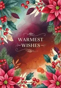 Free Christmas Card - Winter Floral Wishes Online