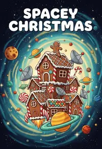 Free Holiday Card - Galactic Gingerbread Fun!