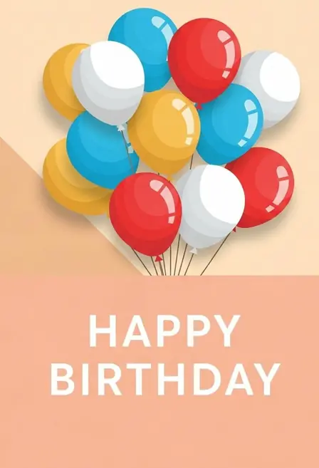 Classic Balloons Birthday