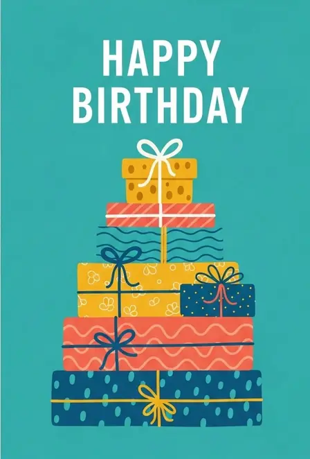 Present Stack Birthday