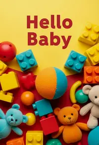 Free Baby Shower Card - Adorable First Toys!