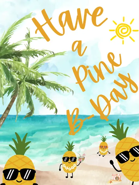 Punny Pineapple Birthday