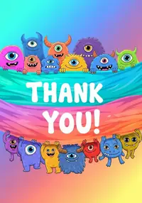 Free Thank You Card - Monster Mash Appreciation!