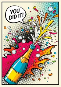 Free Congratulations Card - Pop Art Celebration!