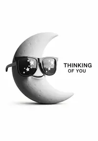 Free Thinking of You Card - Cosmic Minimalist Design