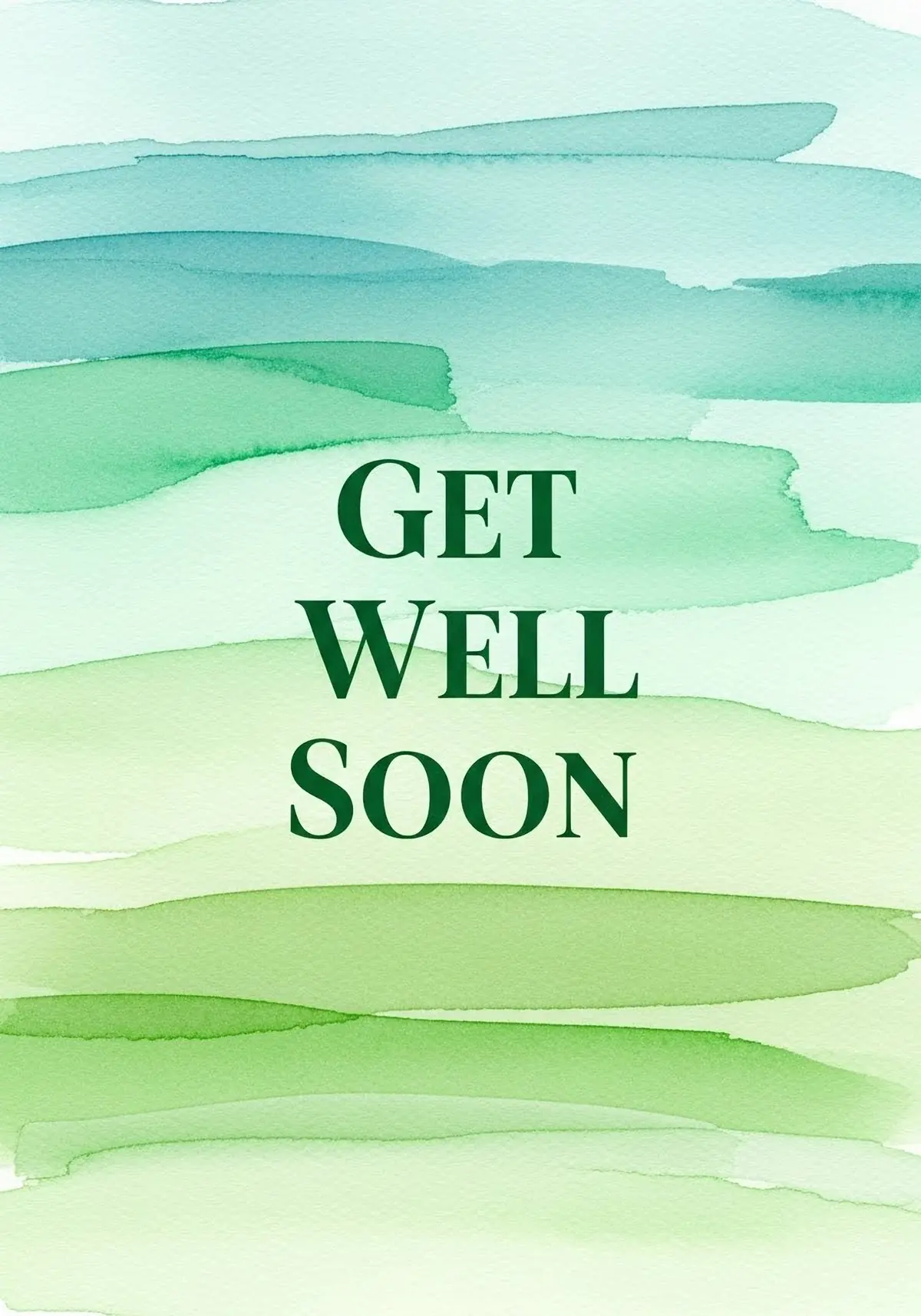 Abstract watercolor sympathy card featuring healing brushstrokes in calming colors, artistic design, suitable for expressing condolences and support.