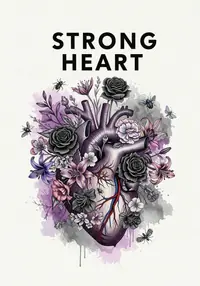 Free Sympathy Card - Anatomical Heart Blooms