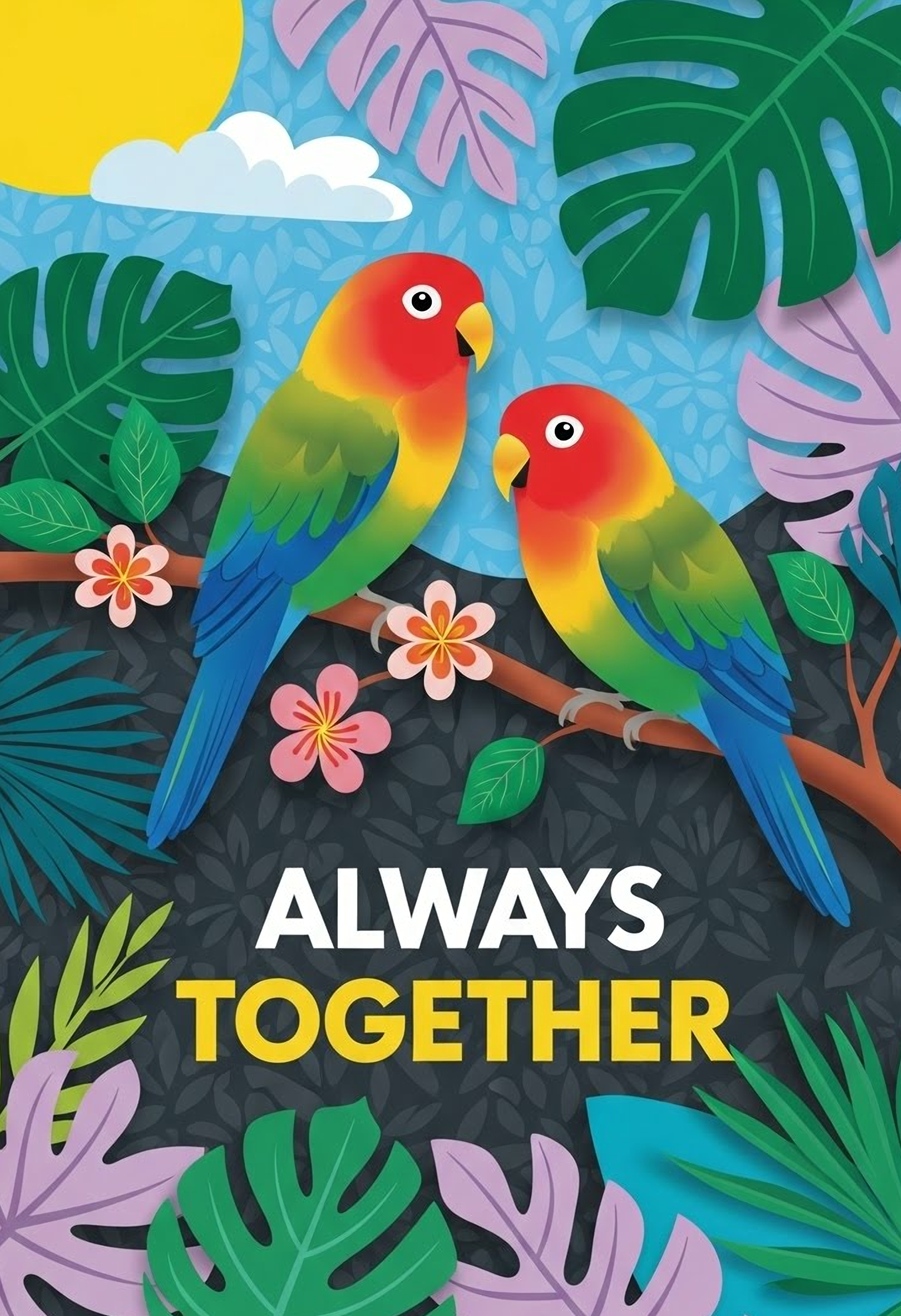 Lovebirds in Paradise