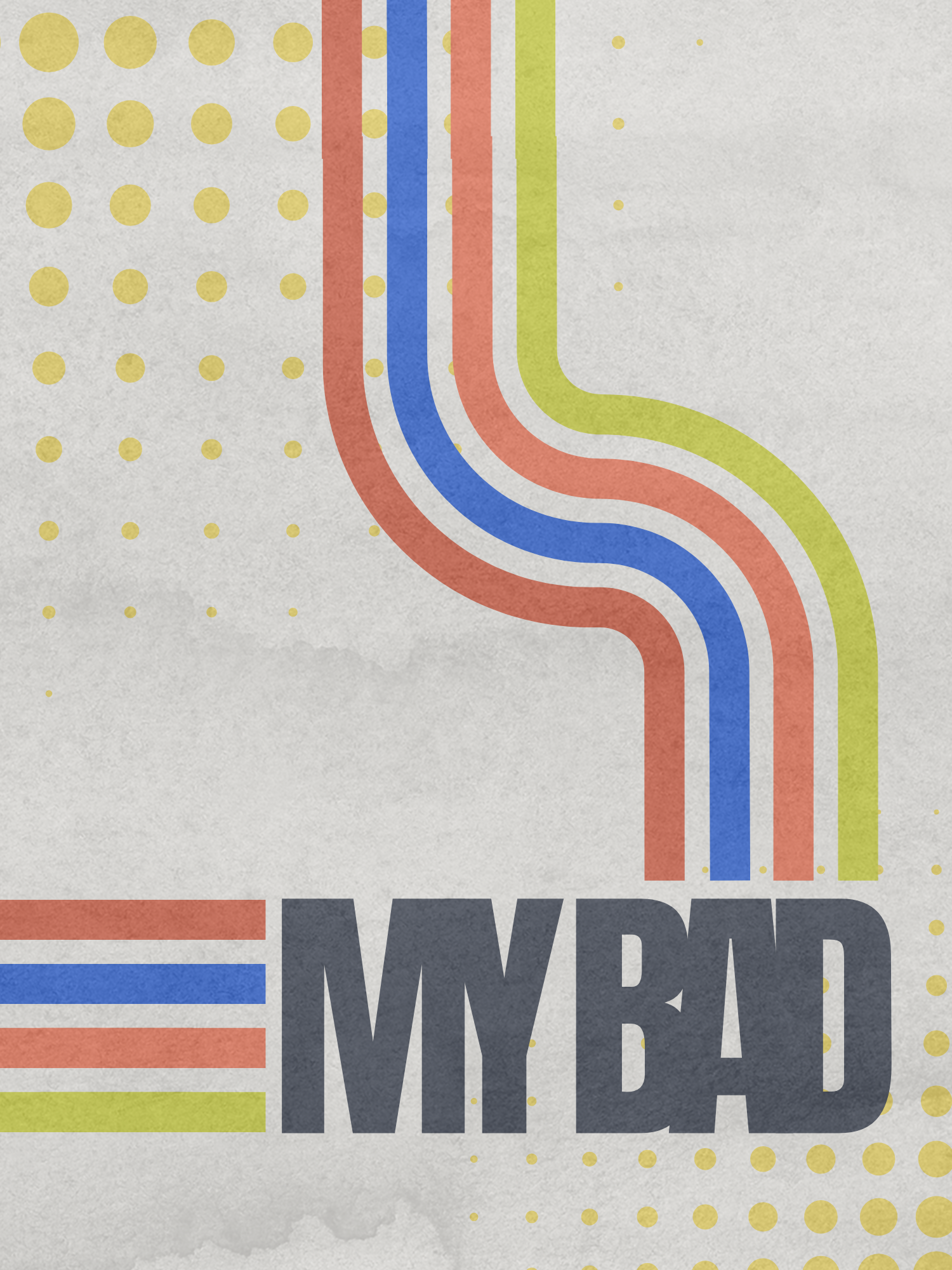 Retro pop art apology card featuring bold colors and a vintage design, ideal for saying sorry to friends or him.