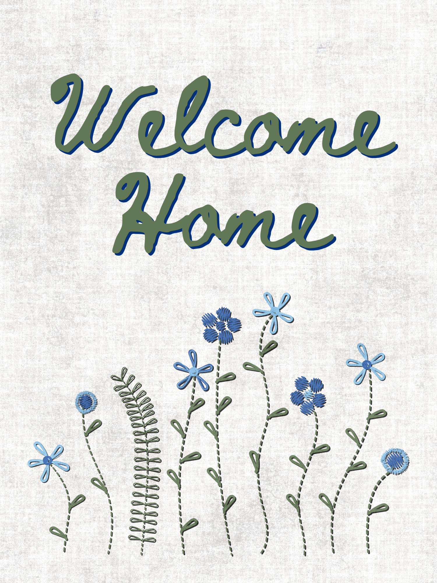 Embroidered Welcome