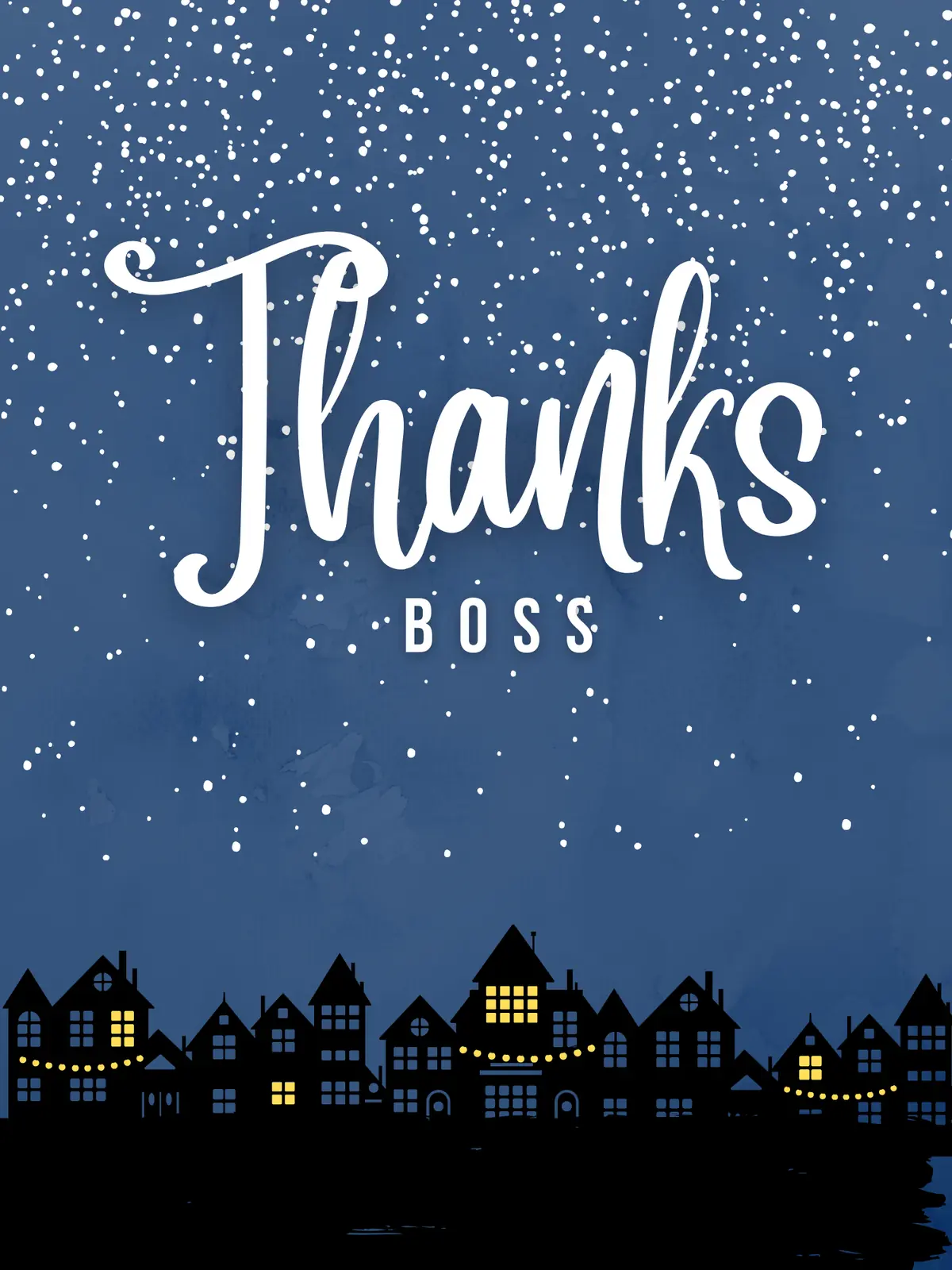 Boss Day greeting card featuring gradient and shadow design elements, conveying professionalism and respect. Ideal for showing appreciation to a male boss or colleague.