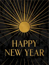 Free New Year Card - Gatsby Glam Style
