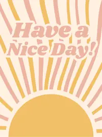 Free Thinking of You Card - Retro Sunshine Design