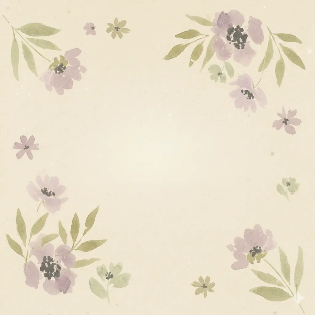 Hand-drawn retirement card featuring watercolor floral design and textured background, artistic style, celebrating retirement for her.