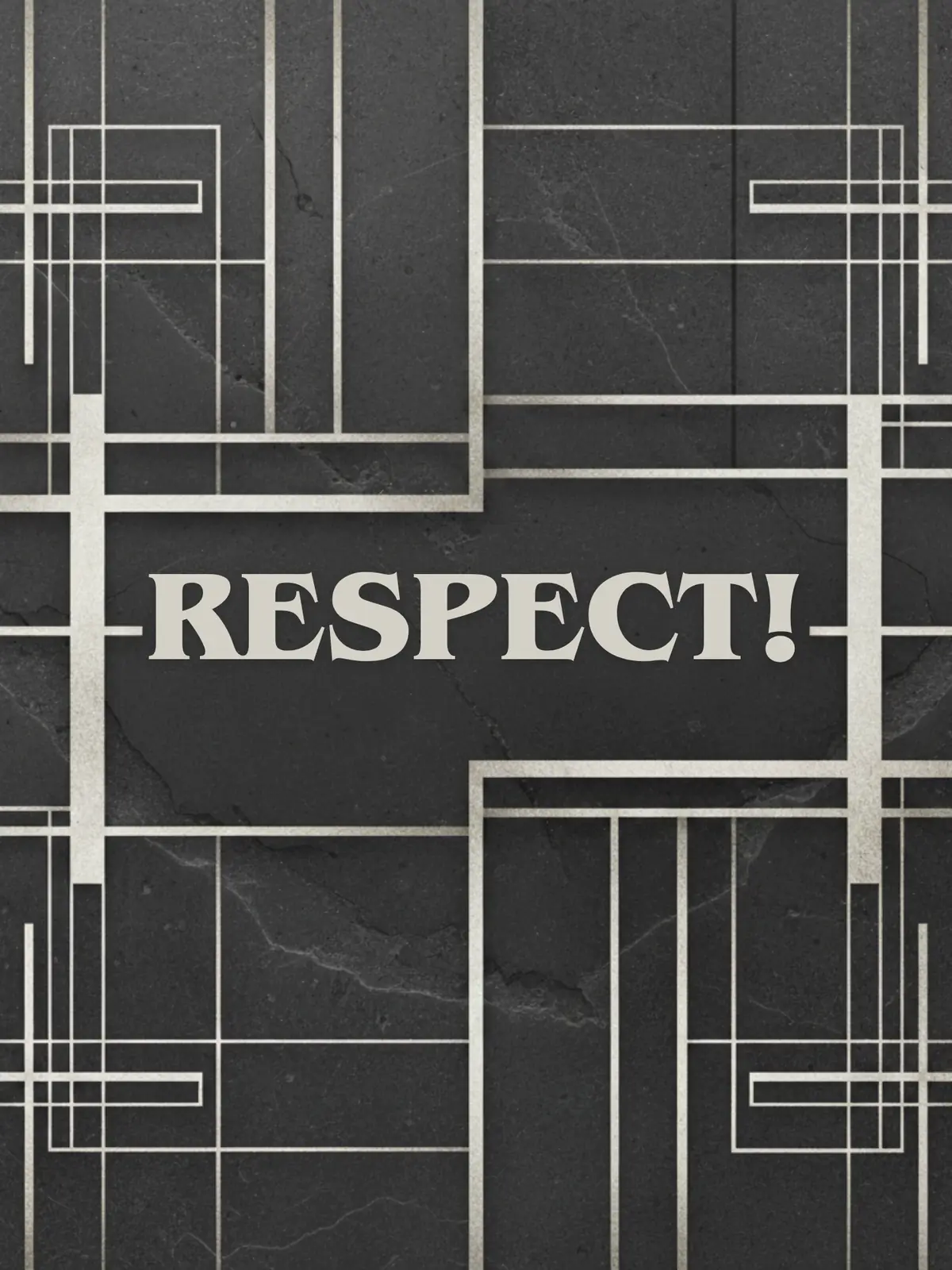 Modern Boss Day eCard featuring a stone texture background with subtle geometric patterns, abstract design, suitable for colleagues or male bosses.