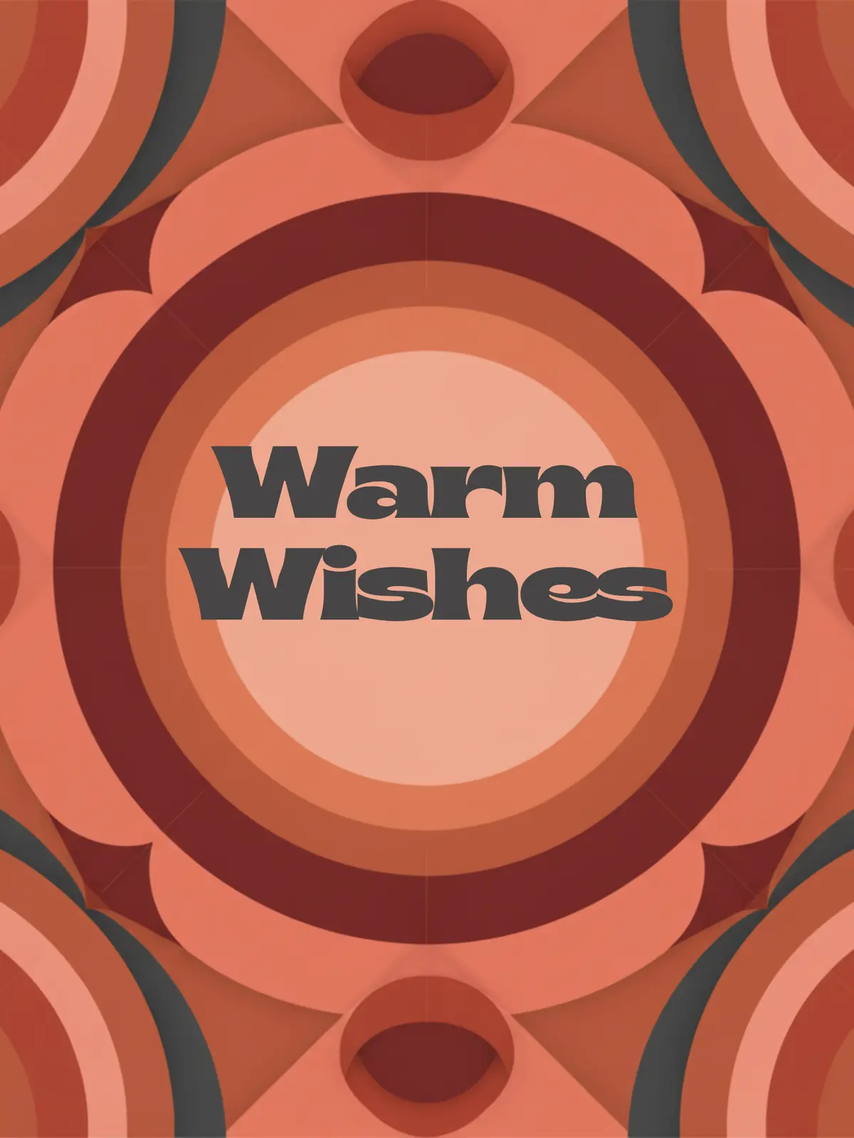 Diwali greeting card with an abstract terracotta pattern, warm earth tones, perfect for sending Diwali wishes to family and friends