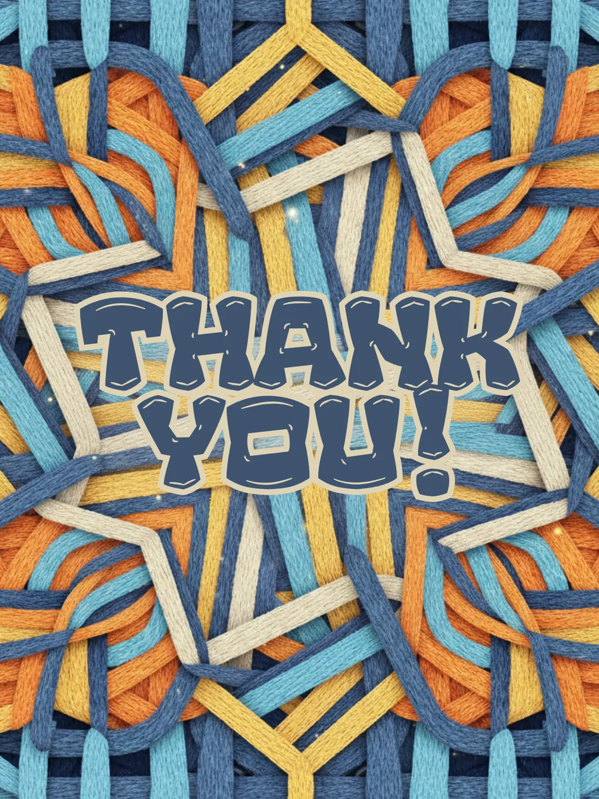 Abstract woven design Teacher's Day card, modern style with fabric texture, suitable for colleagues or general teacher appreciation, in celebration of teaching.