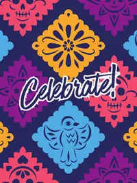 Free Cinco de Mayo Card - Papel Picado Design!