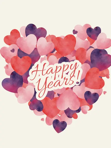 Handwritten Hearts Anniversary