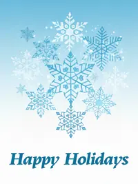 Free Holiday Card - Geometric Winter Design
