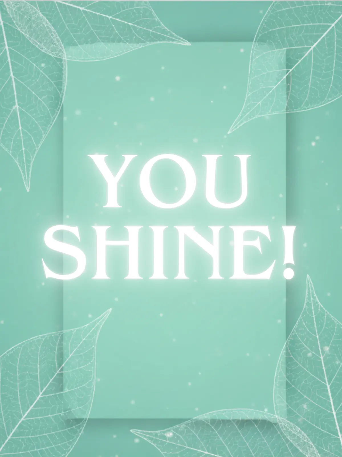 Minimalist employee award card featuring leaf textures and a modern design, perfect for showing appreciation to colleagues.