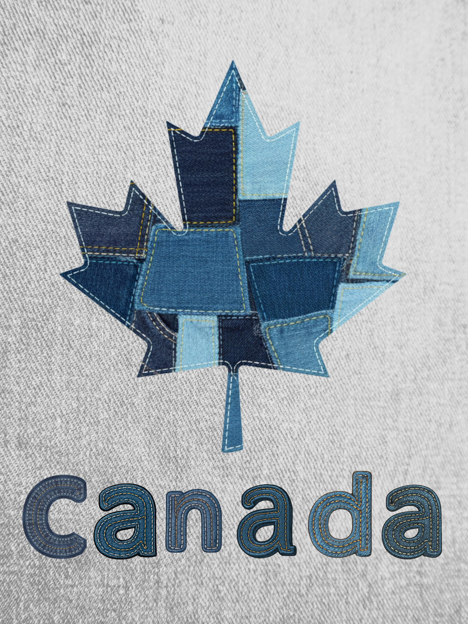 Denim Maple Patchwork