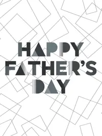 Free Father's Day Card - Geometric Design
