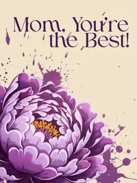 Free Mother's Day Card - Calligraphy Mom!