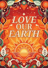 Free Earth Day Card - Vibrant & Retro Designs!