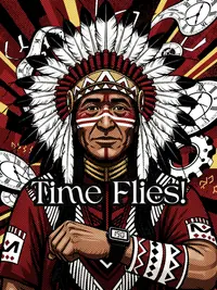 Free Work Anniversary Card - Time Flies Funny!