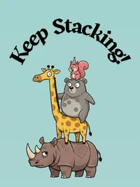 Free Funny Animals Card - Stacking Smiles!