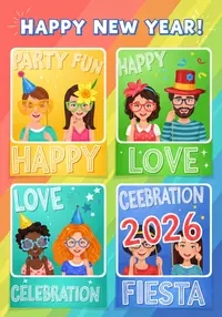 Free New Year Card - Photo Booth Fun 2026!