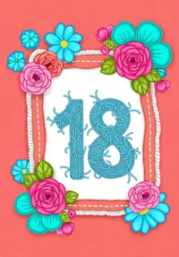 Free Birthday Card - Embroidered Badge Design!