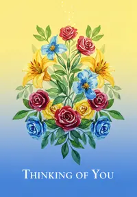 Free Friendship Card - Watercolor Blooms Online