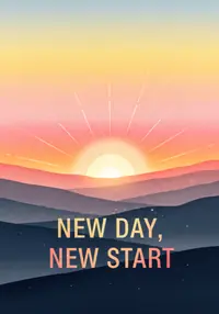 Free Inspiration Card - Watercolor Sunrise Design