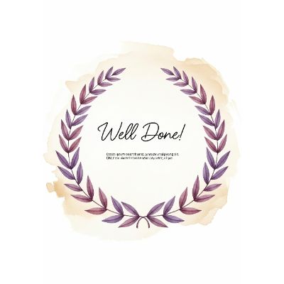 Free Congratulations Card - Elegant Watercolor Design