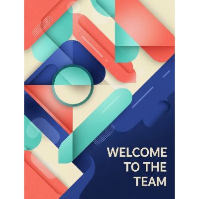 Free Welcome Card - Abstract Colleague Design