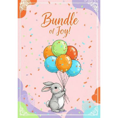 Free New Baby Card - Adorable Bunny Design!