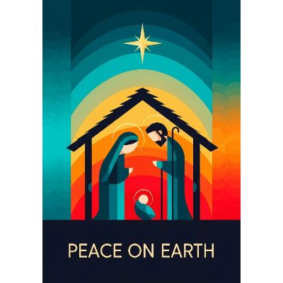 Free Nativity Card - Modern Christmas Greetings