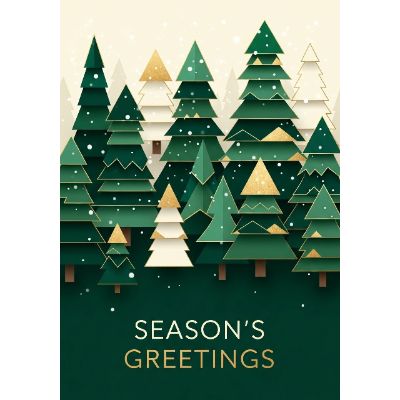 Free Holiday Card - Geometric Christmas Cheer!